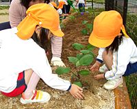 遠足で公園へ